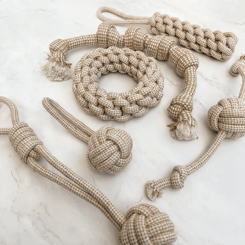 Natural Hemp Rope Dog Toys – by Furry Tails-8