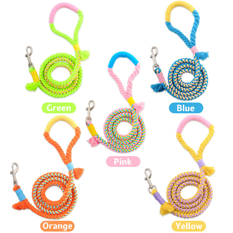Rope Dog Leash made with Handcrafted Cotton-3
