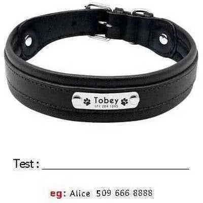 Big Dog's Personalised Leather Collar-5