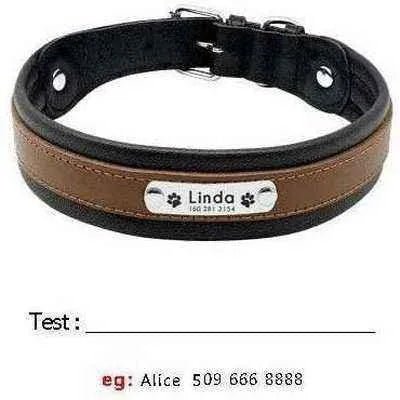 Big Dog's Personalised Leather Collar-6