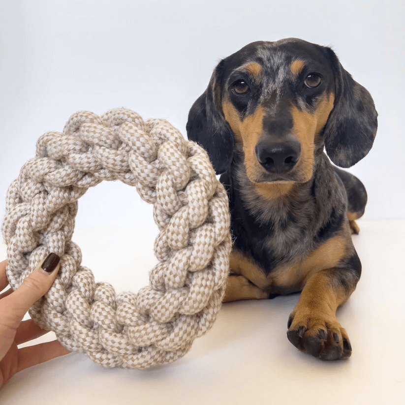 Natural Hemp Rope Dog Toys – by Furry Tails-1