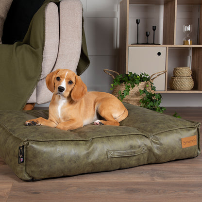 Knightsbridge Dog Mattress (Chocolate, Turquoise, Grey or Olive) by Scruffs-8