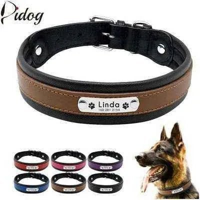 Big Dog's Personalised Leather Collar-0